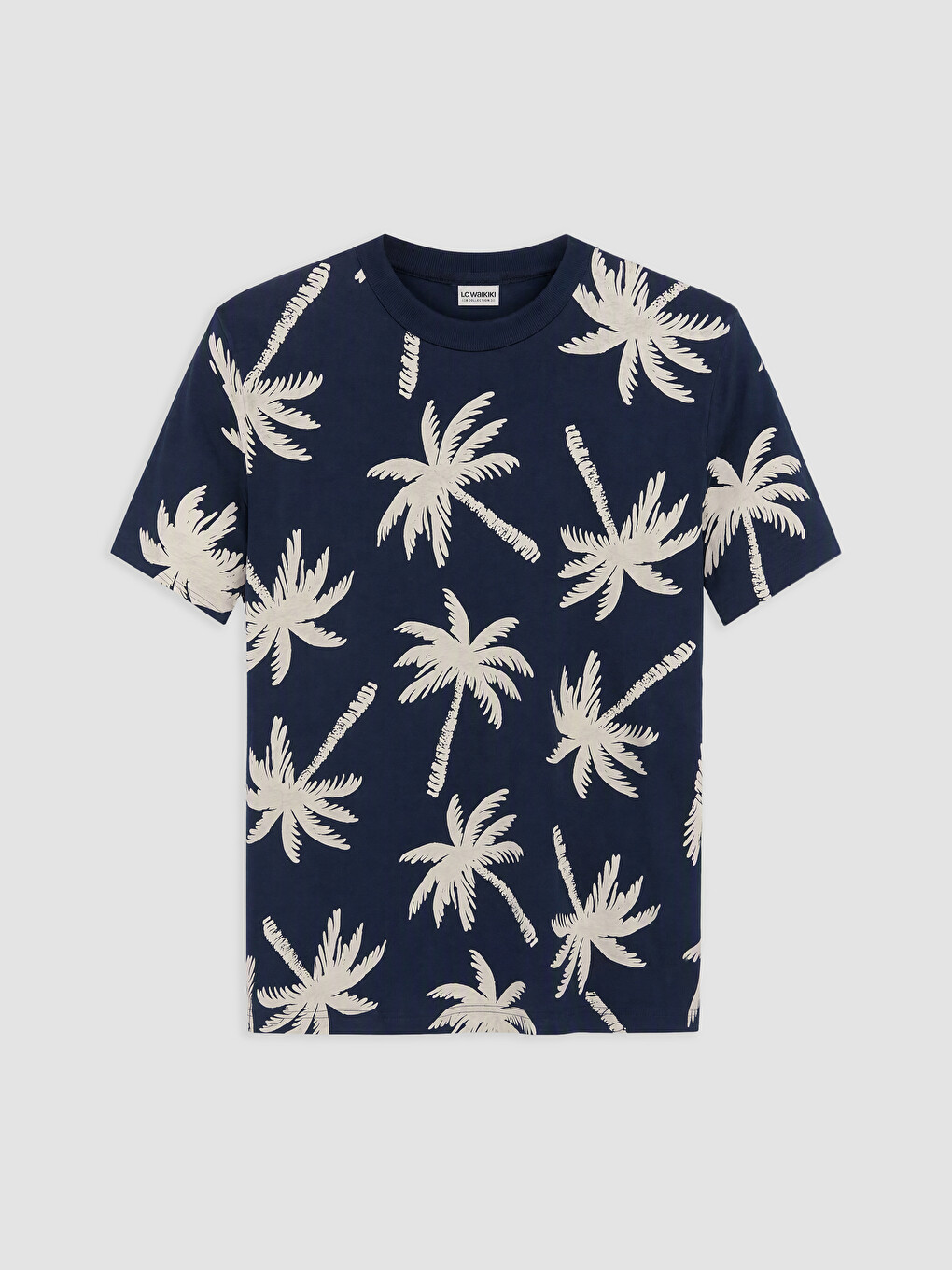 Crew Neck Patterned Boys' T-shirt