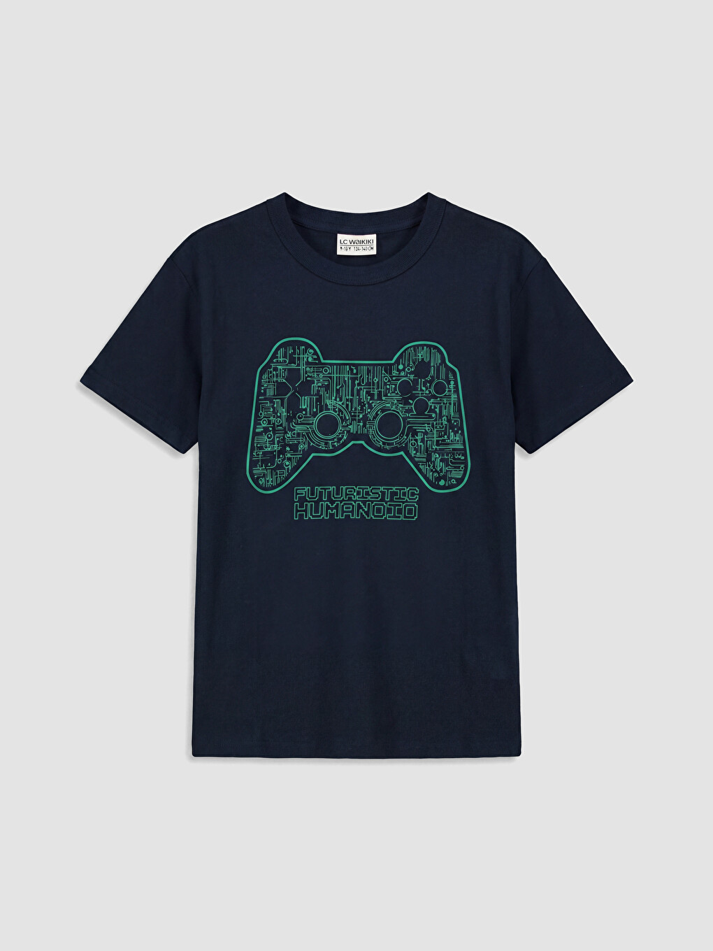 Crew Neck Printed Boys' T-Shirt