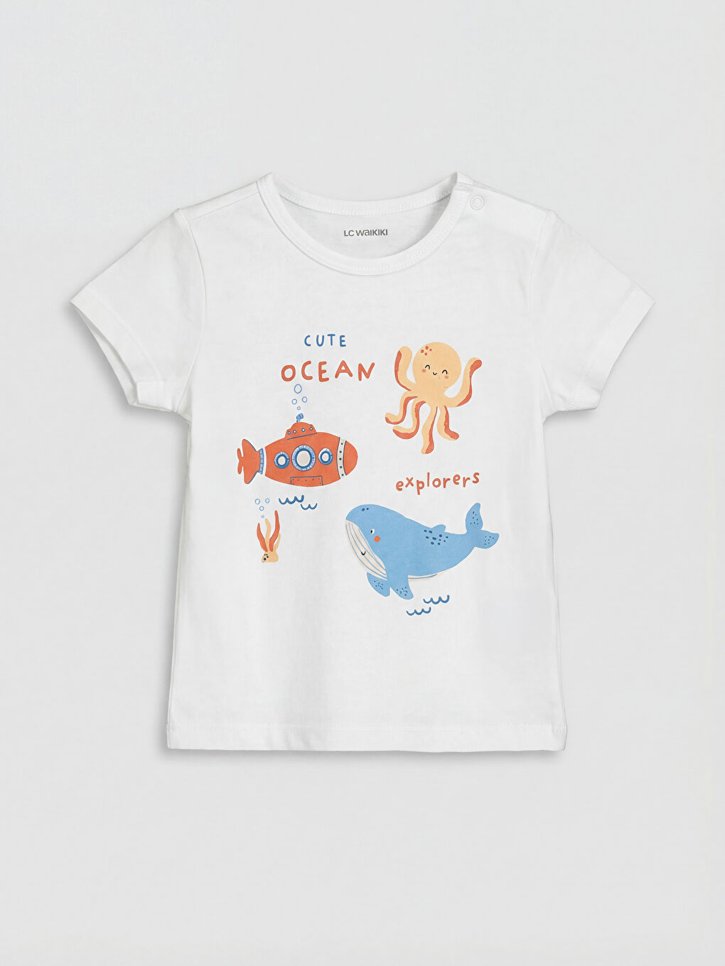 Boy WHITE Shortie Pyjama Set-1