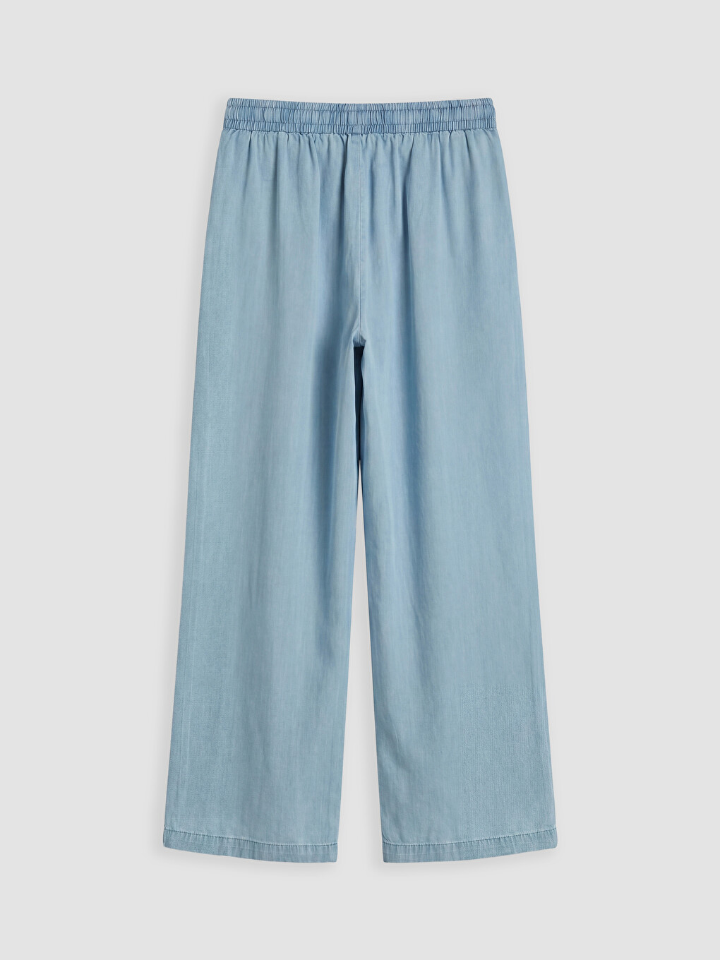 İndigo Yüksek Bel Wideleg Fit Kadın Jean Pantolon-5