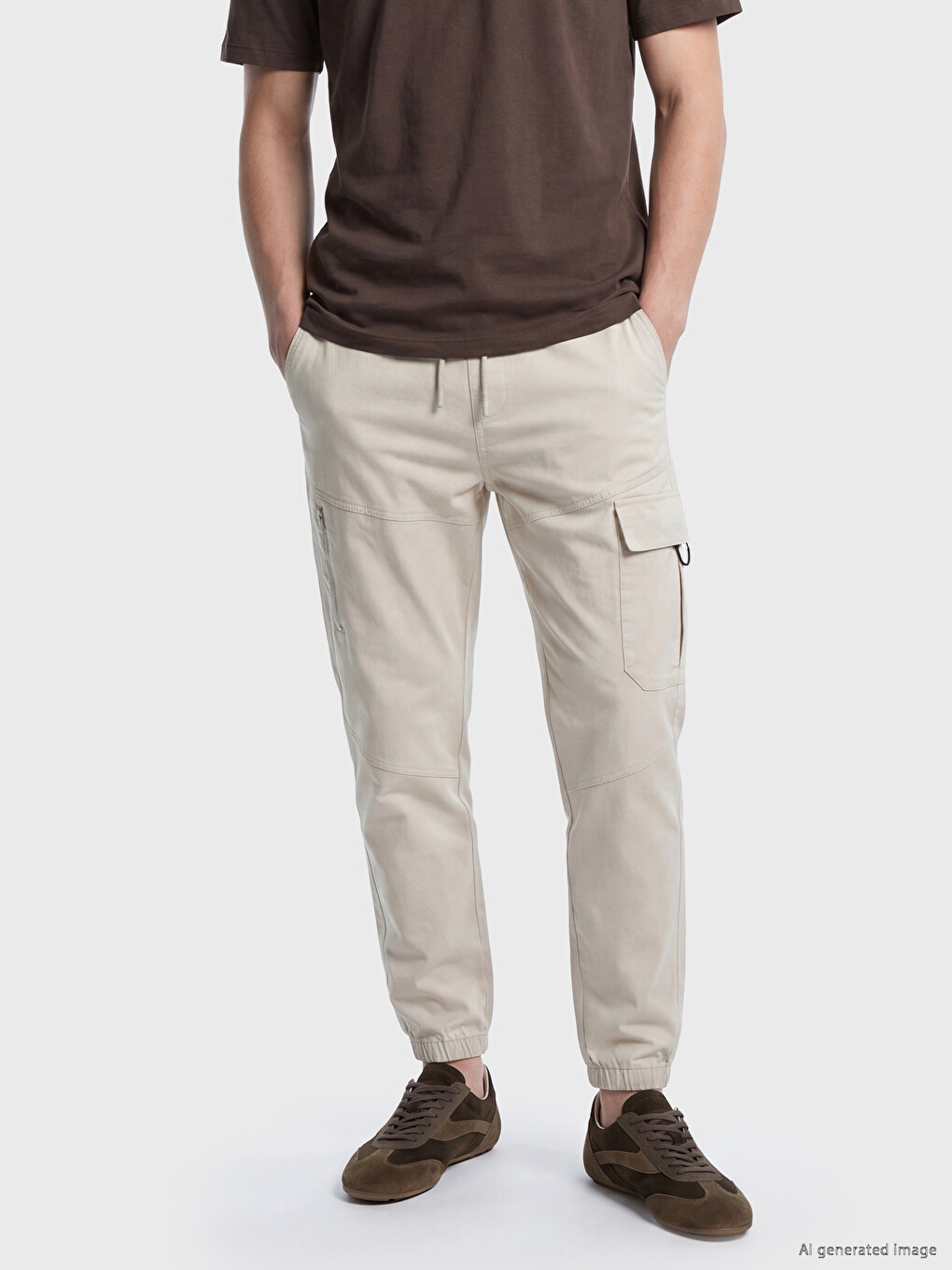 Pantalon Beige Homme-1