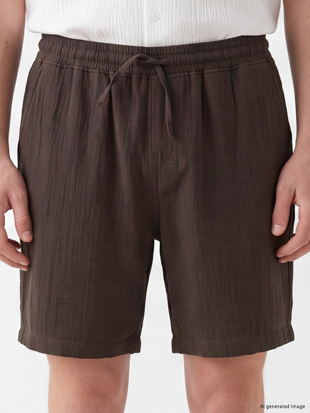 Relax Fit Crinkle Men's Shorts-2