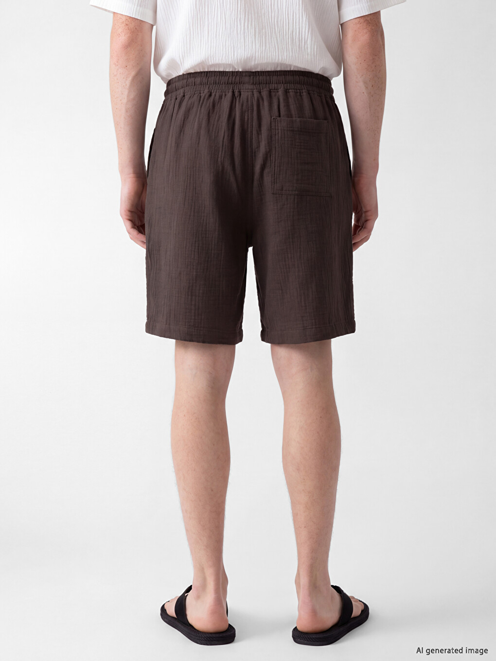 Relax Fit Crinkle Men's Shorts-3