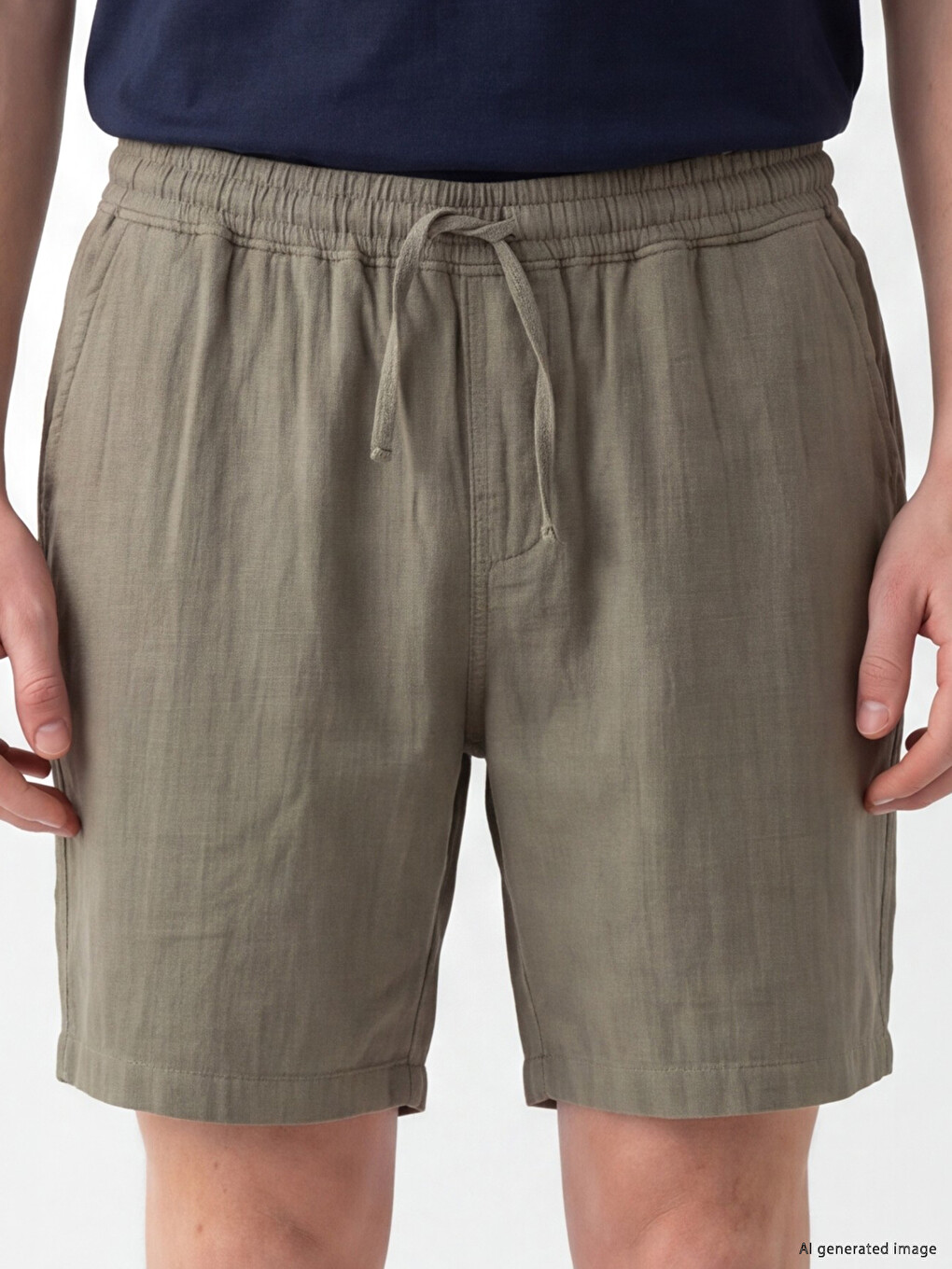 Relax Fit Crinkle Men's Shorts-2