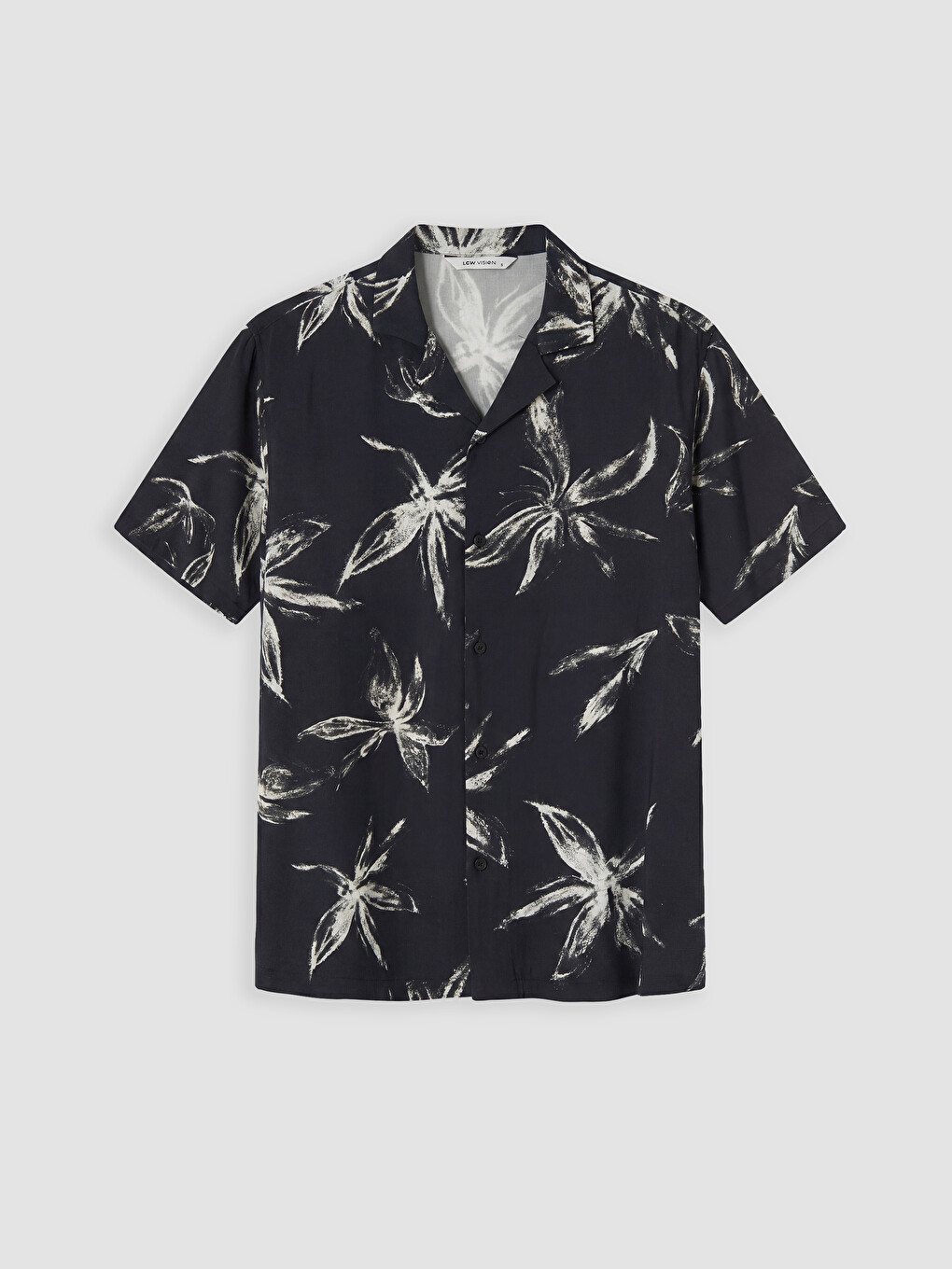 Regular Fit Patterned Viscose Men's Shirt-4