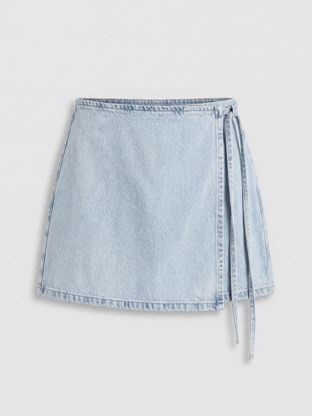 İndigo Standart Fit Jean Şort Etek