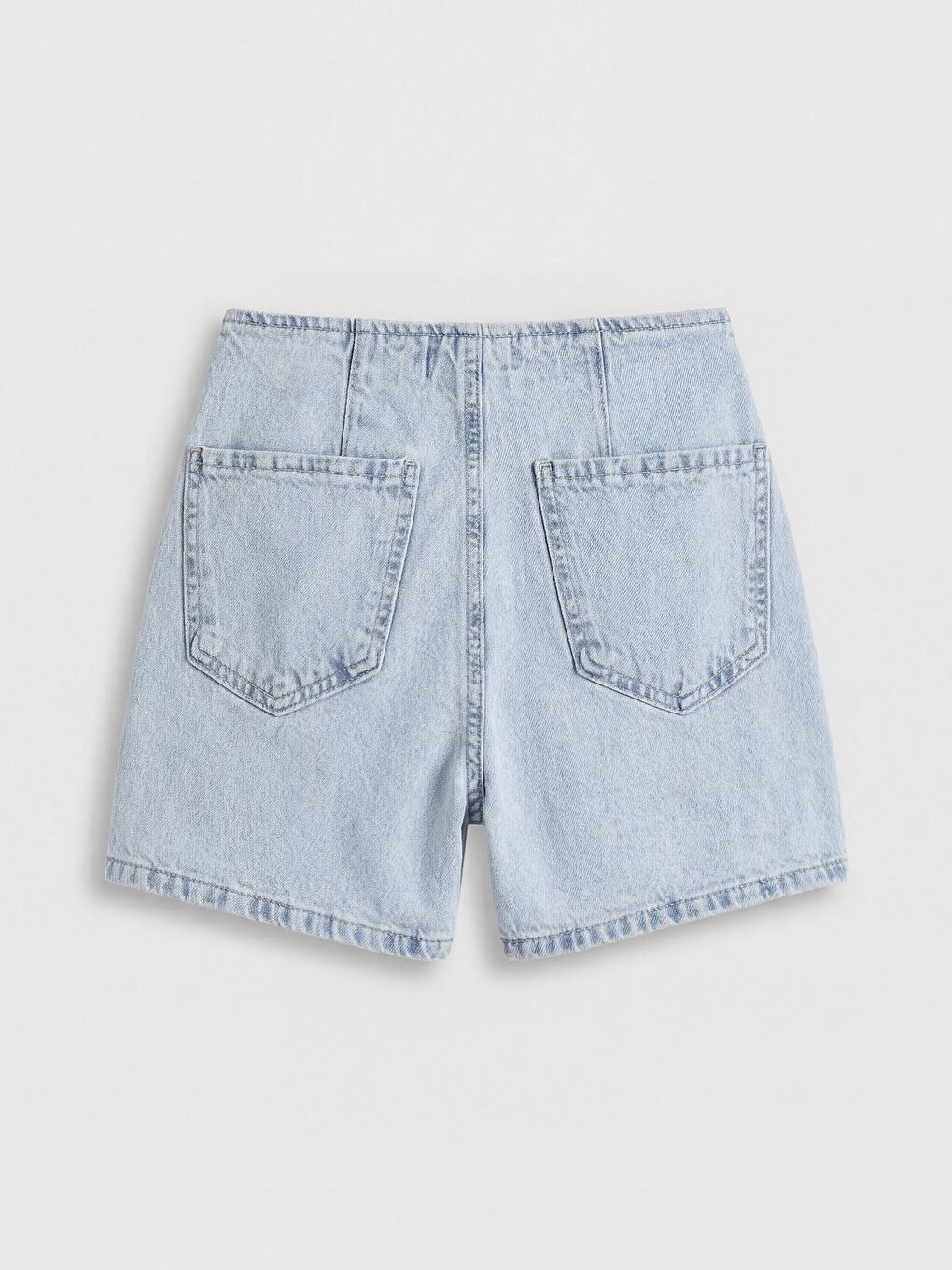 İndigo Standart Fit Jean Şort Etek-1