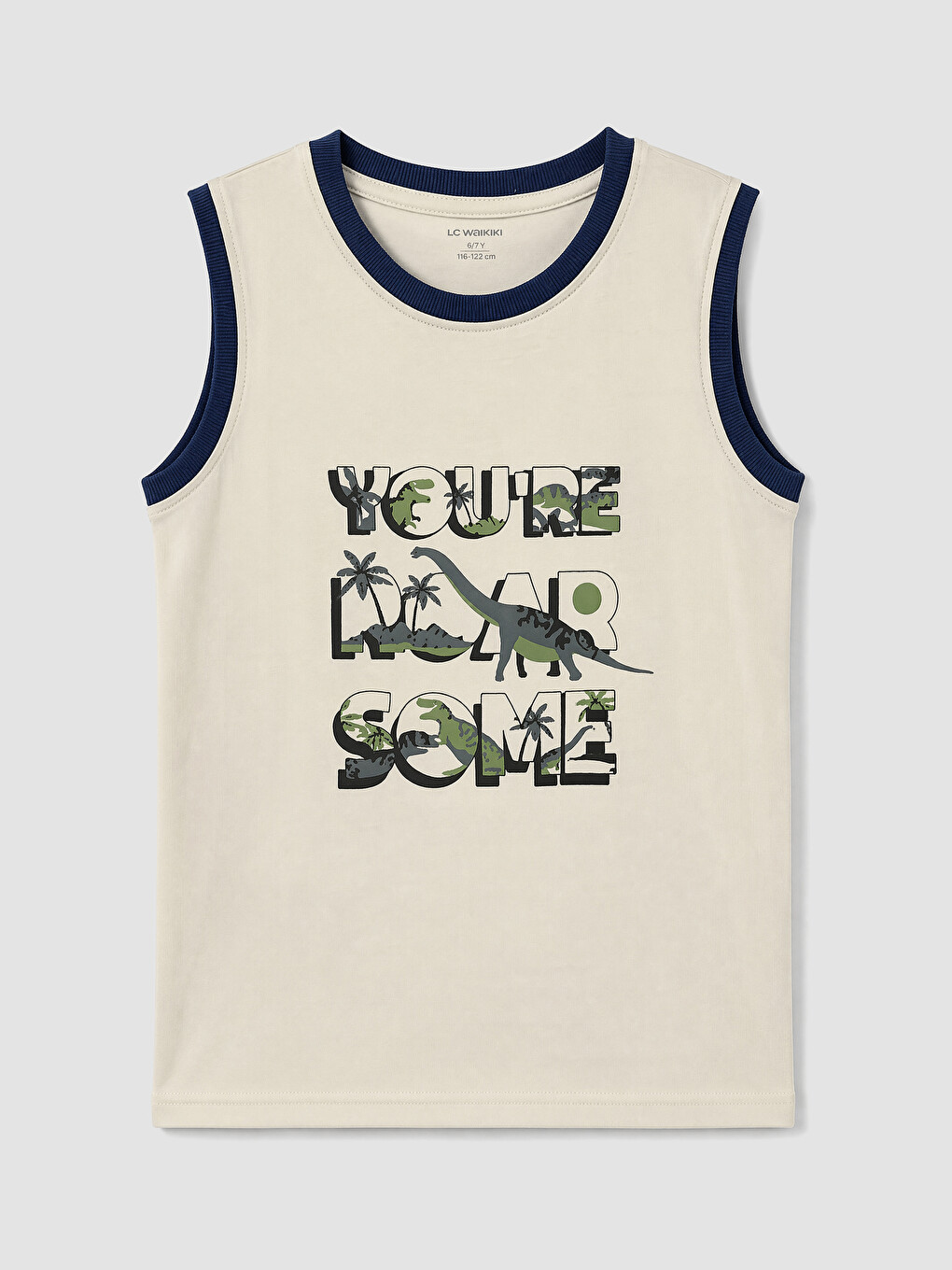 Dinosaur Printed Boys' Tank Top