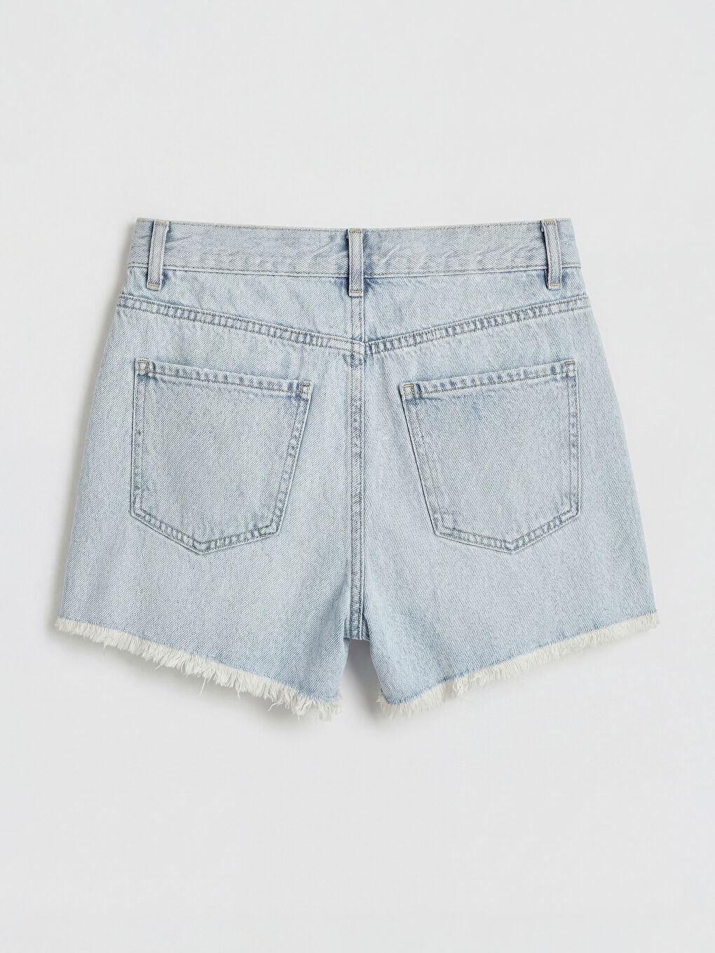 Rhinestone Embellished Women's Denim Shorts-5