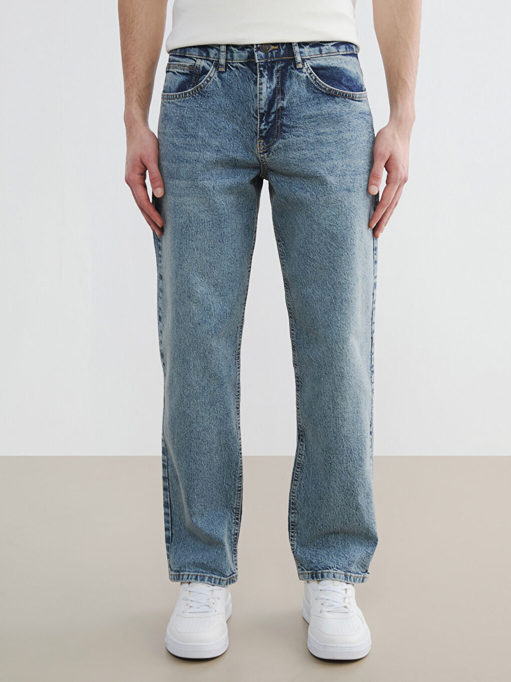 İndigo 700 Straight Fit Erkek Jean Pantolon-1