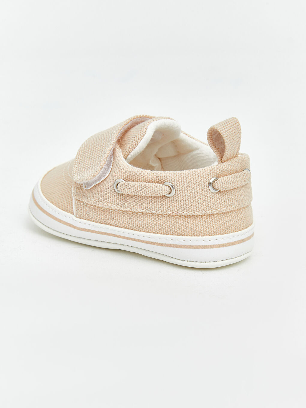 Ekru Cırt Cırtlı Erkek Bebek Yürüme Öncesi Ayakkabı-3