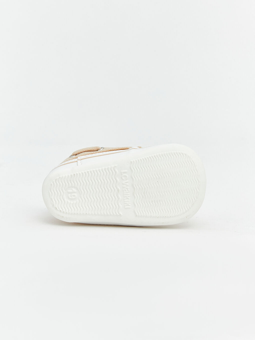 Ekru Cırt Cırtlı Erkek Bebek Yürüme Öncesi Ayakkabı-4