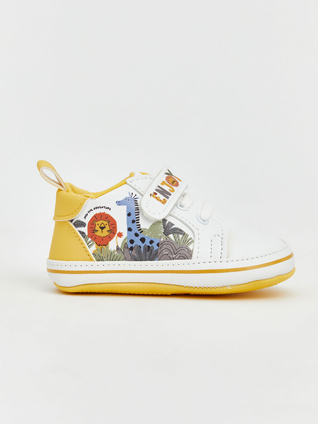 Beyaz Baskılı Erkek Bebek Spor Ayakkabı-1