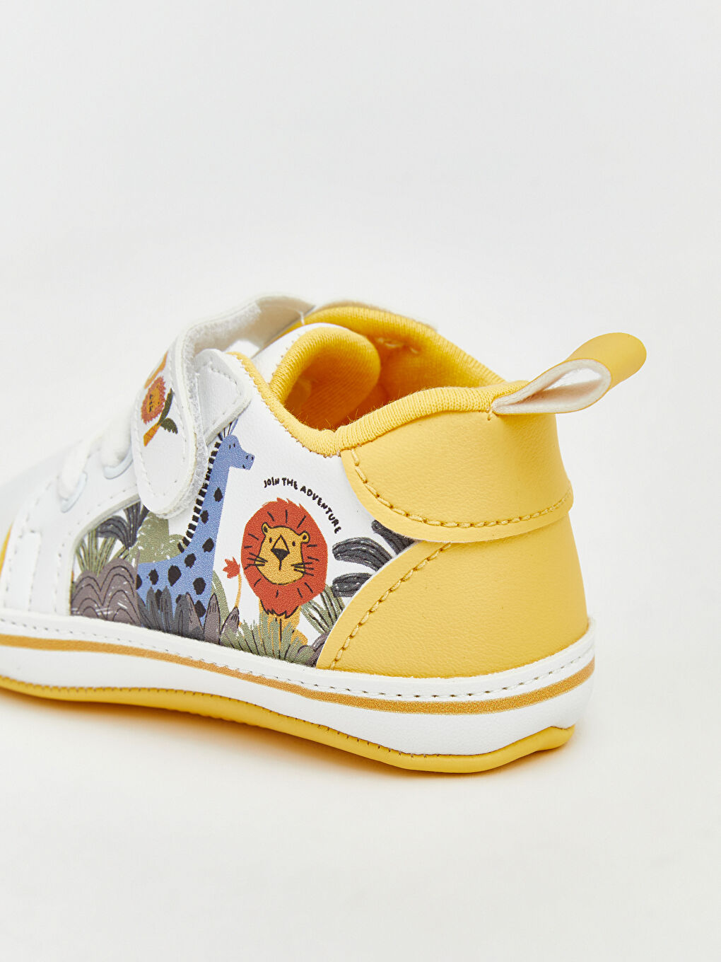 Beyaz Baskılı Erkek Bebek Spor Ayakkabı-4