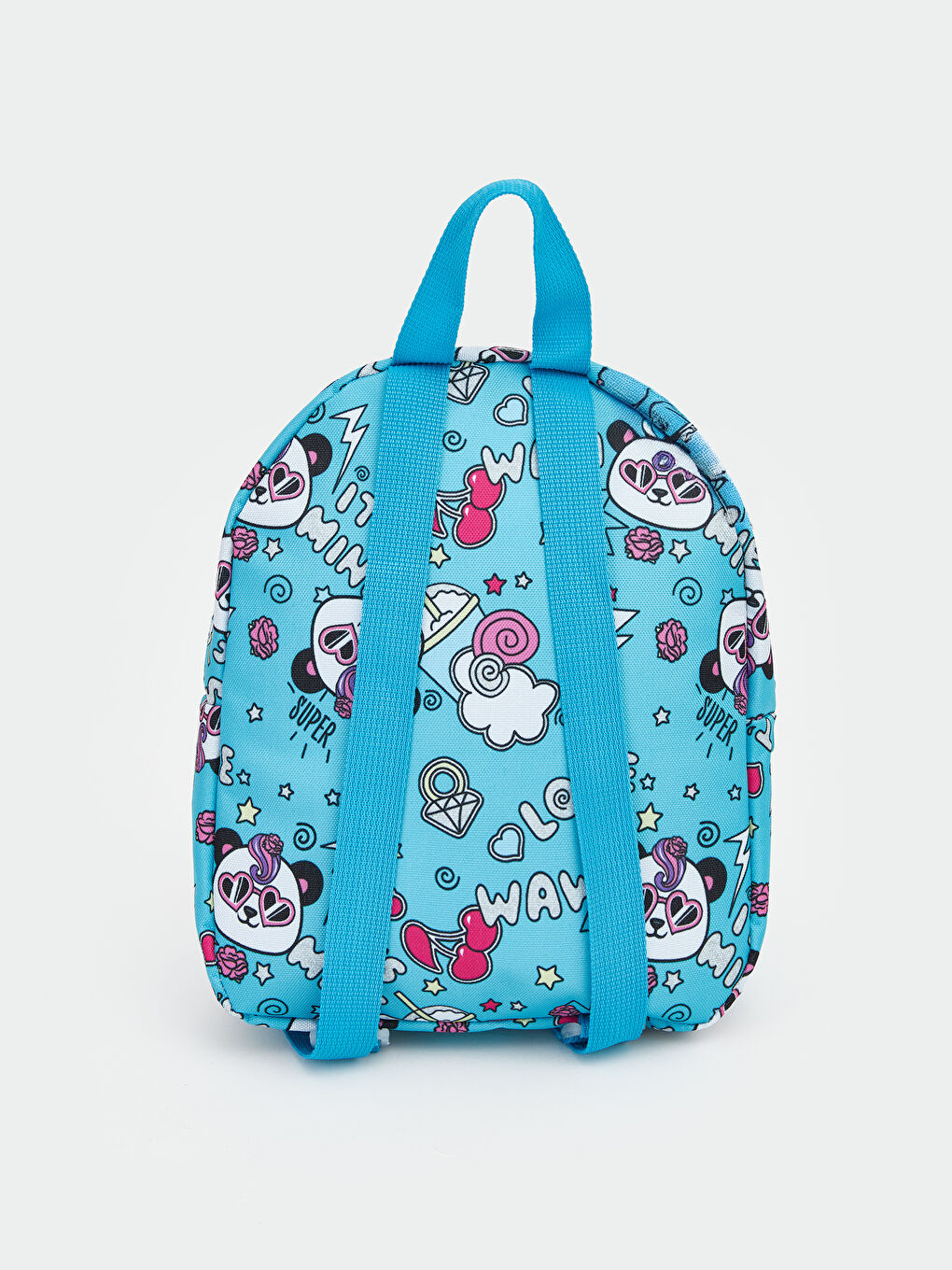 Mavi Baskılı Kız Çocuk Sırt Çantası-2