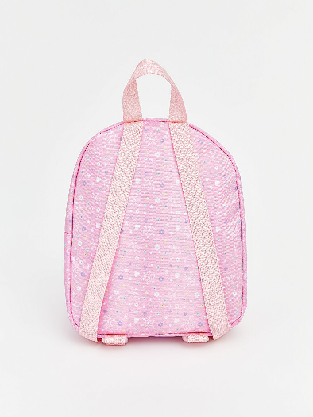 Pembe Ön Cepli Desenli Kız Çocuk Sırt Çantası-2
