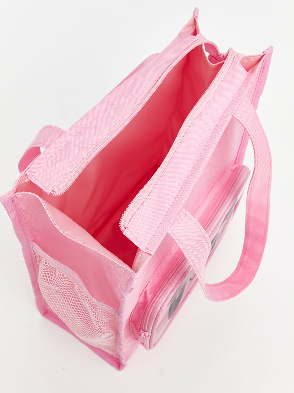 Pembe Panda Baskılı Kız Çocuk Omuz Çantası-3