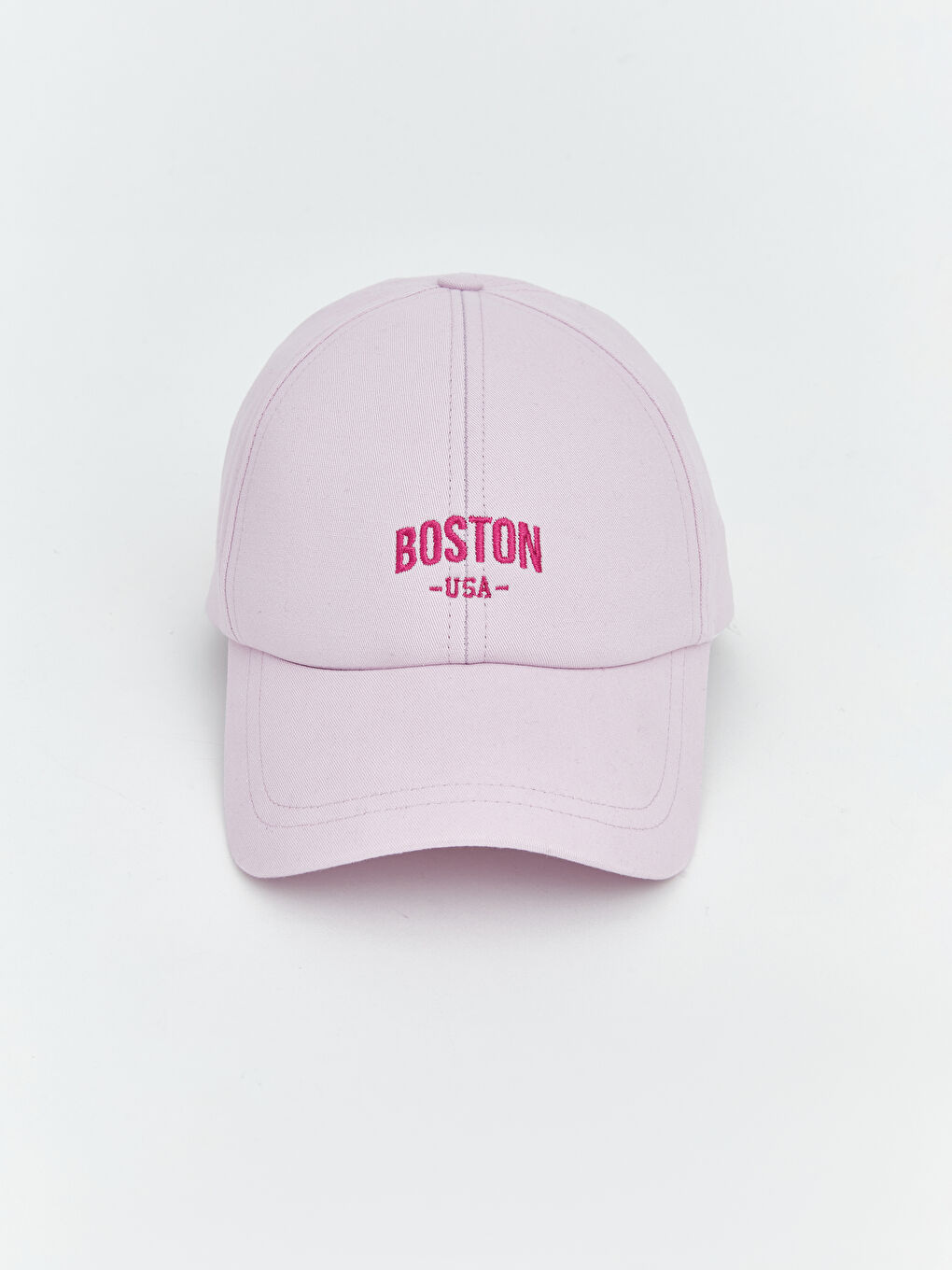 Lila Boston Nakışlı Kadın Kep Şapka 