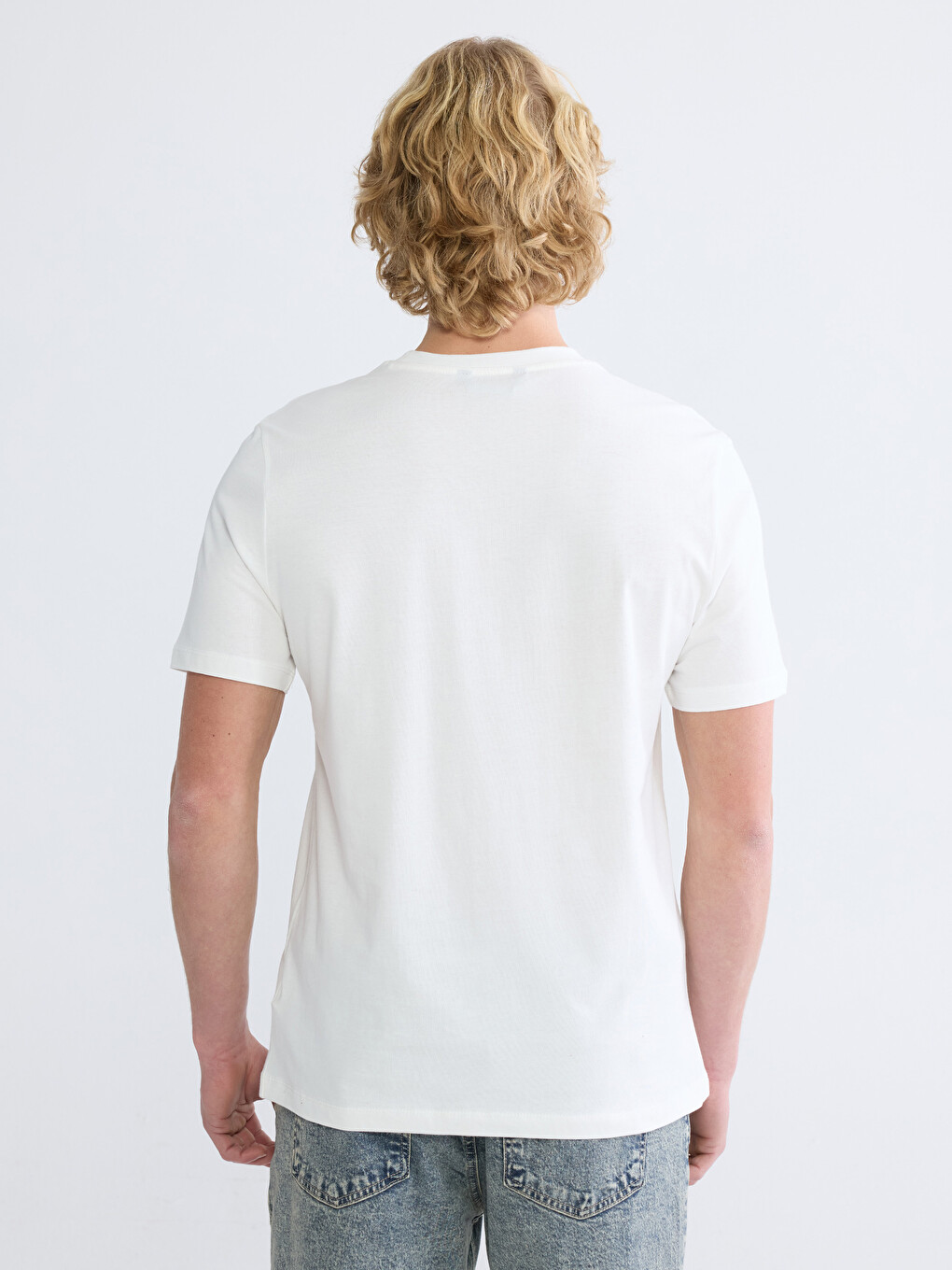 Crew Neck New Year Themed Men's T-shirt-3