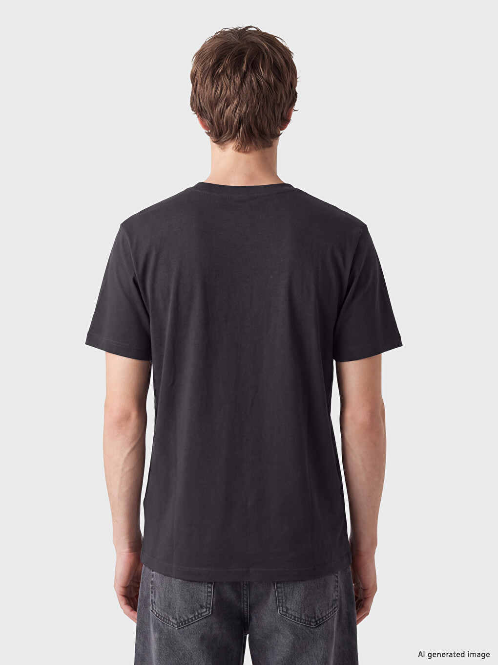 T-shirt Me Jakë Të Rrumbullakët Me Temë Viti I Ri Për Burra-3