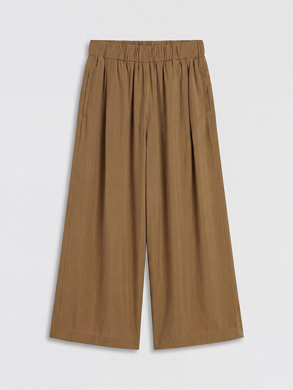Elastic Waist Modal Blend Women's Trousers-3