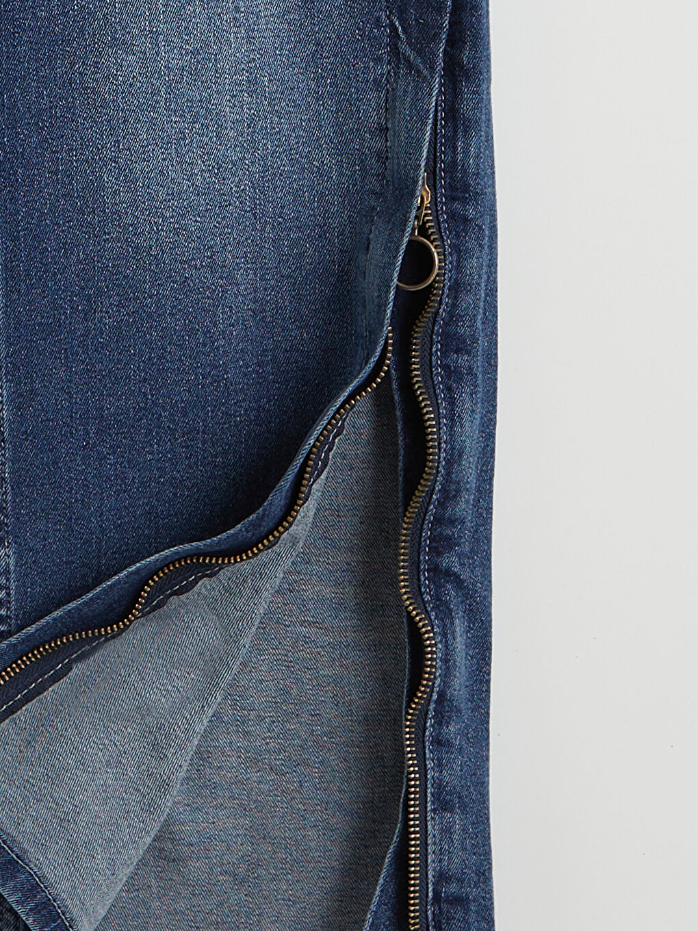 İndigo Kolay Giyilebilir Yandan Fermuar Kapamalı Erkek Jean Pantolon-2