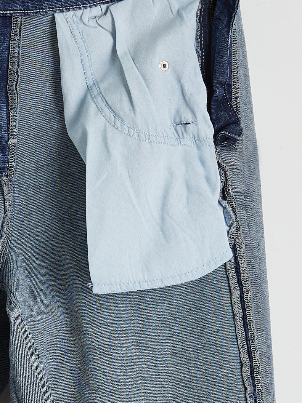 İndigo Kolay Giyilebilir Yandan Fermuar Kapamalı Erkek Jean Pantolon-4