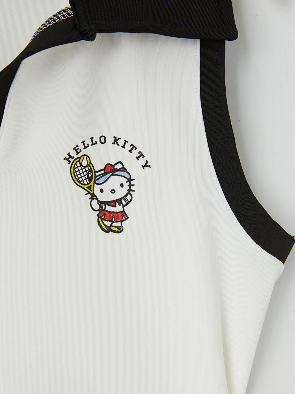 Beyaz Hello Kitty Baskılı Kız Çocuk Elbise-2