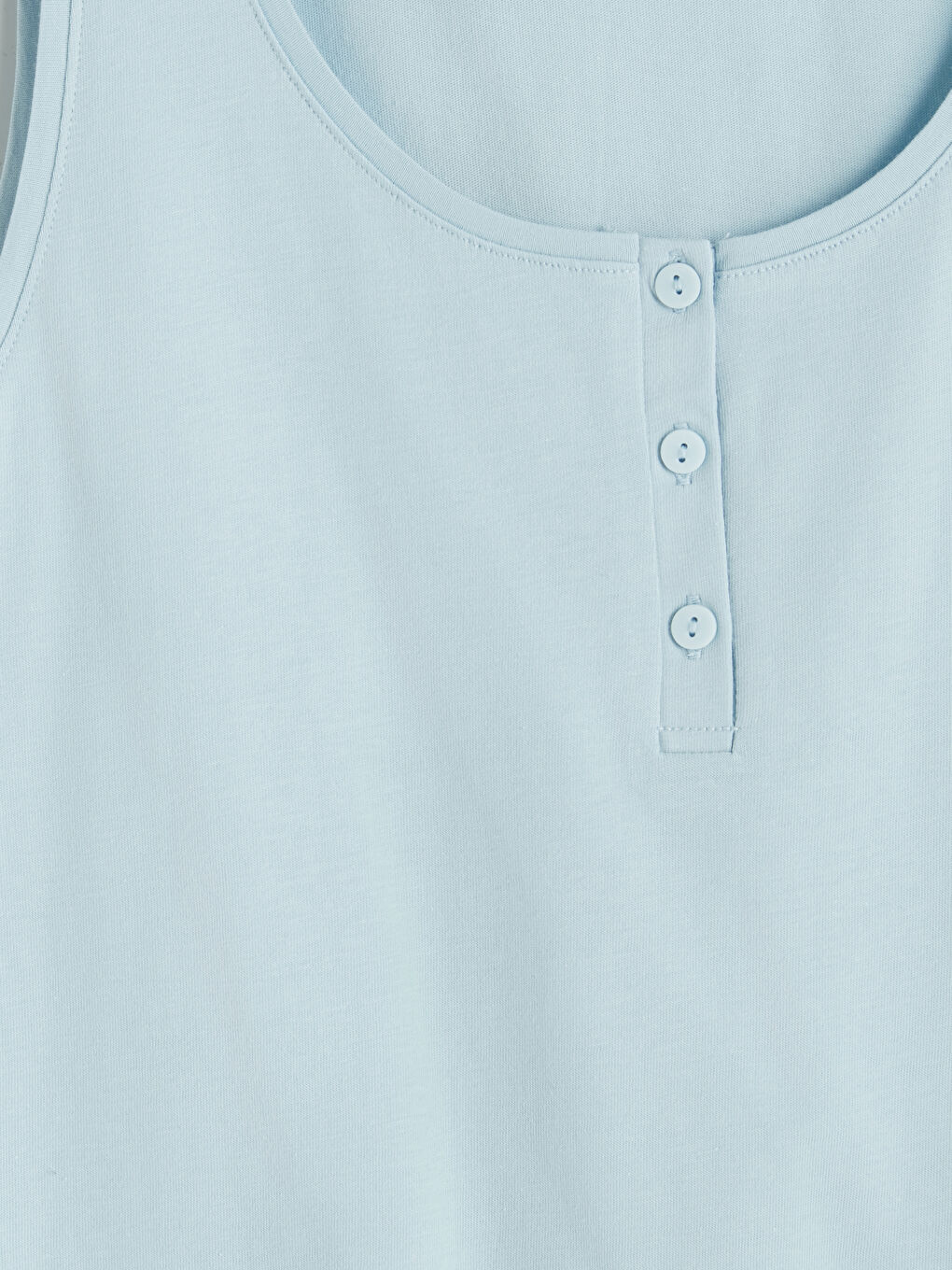 Mavi U Yaka Kadın Atlet-2