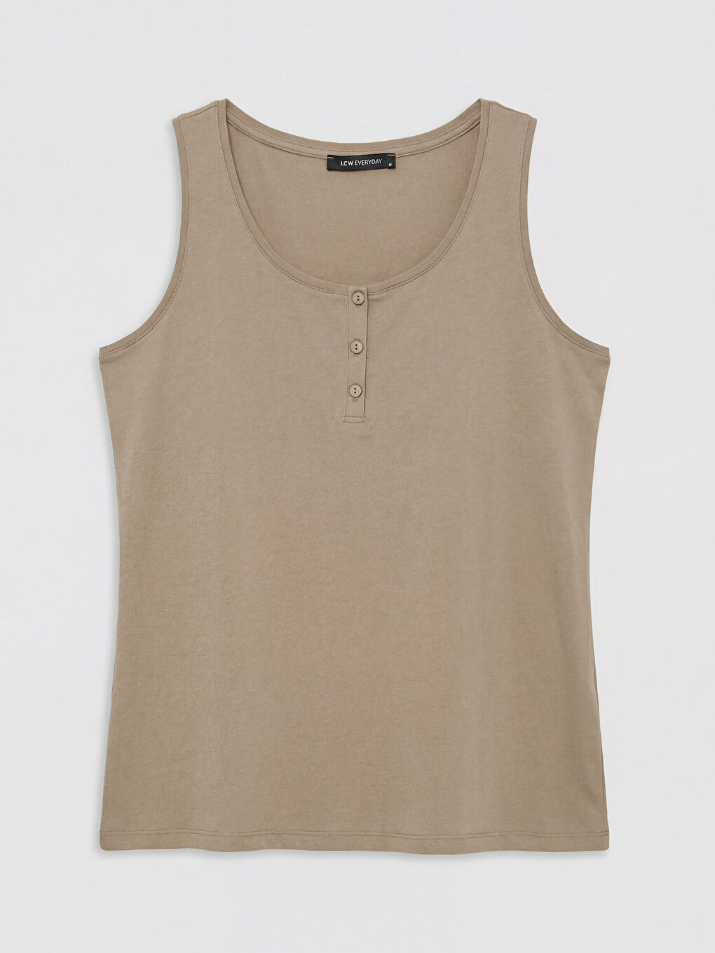 Kahverengi U Yaka Kadın Atlet