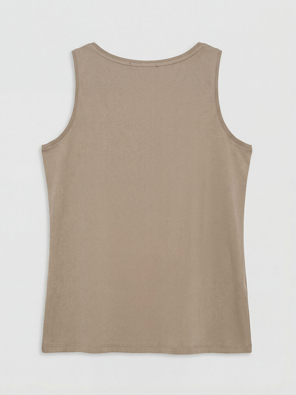 Kahverengi U Yaka Kadın Atlet-1