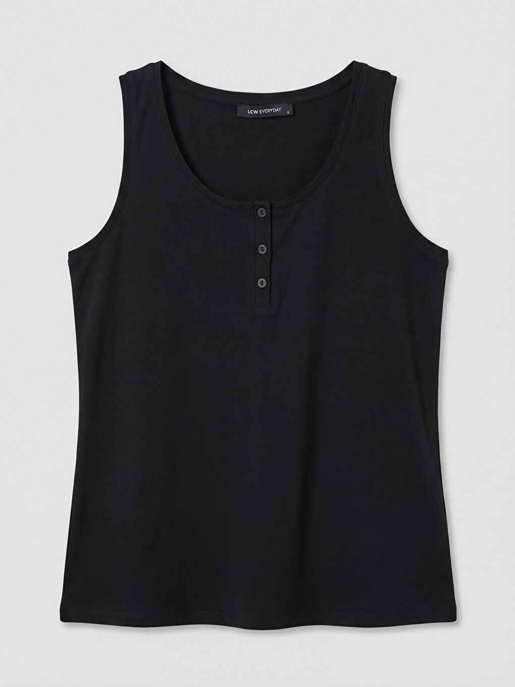 Siyah U Yaka Kadın Atlet