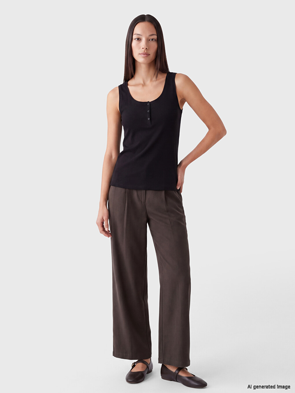 U Neck Women's Tank Top-1