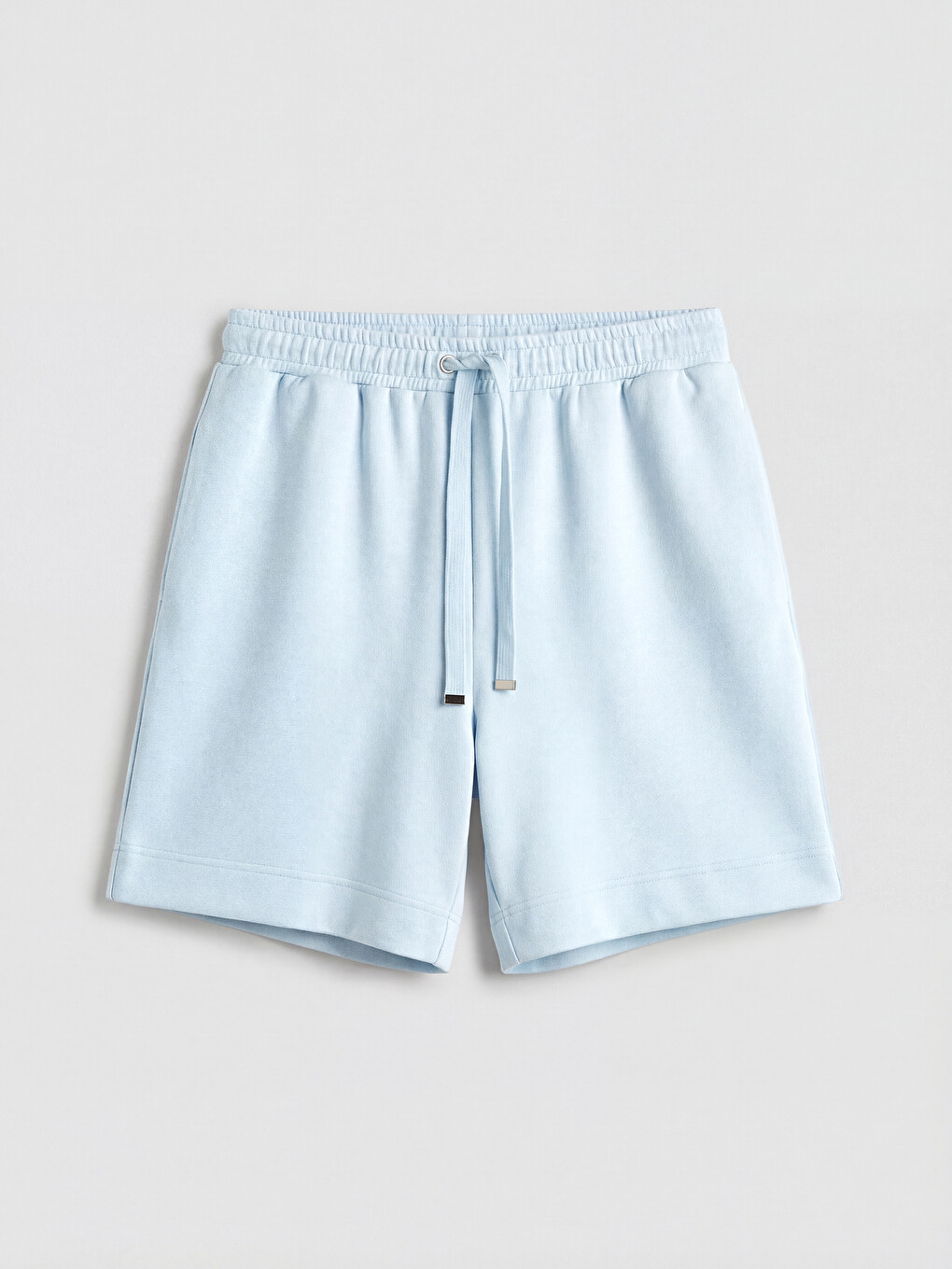 Pantaloni scurți damă cu talie elastică, atingere fină-4
