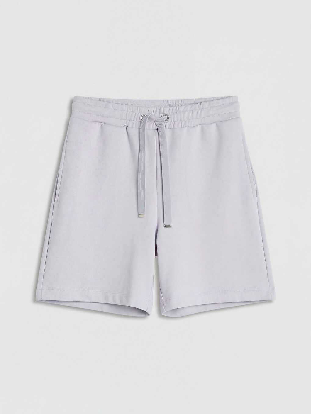 Lila Beli Lastikli Soft Touch Kadın Şort