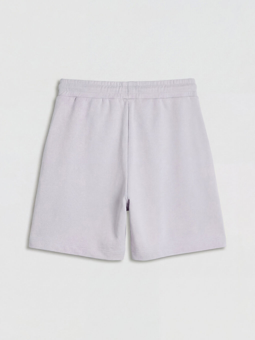 Lila Beli Lastikli Soft Touch Kadın Şort-1