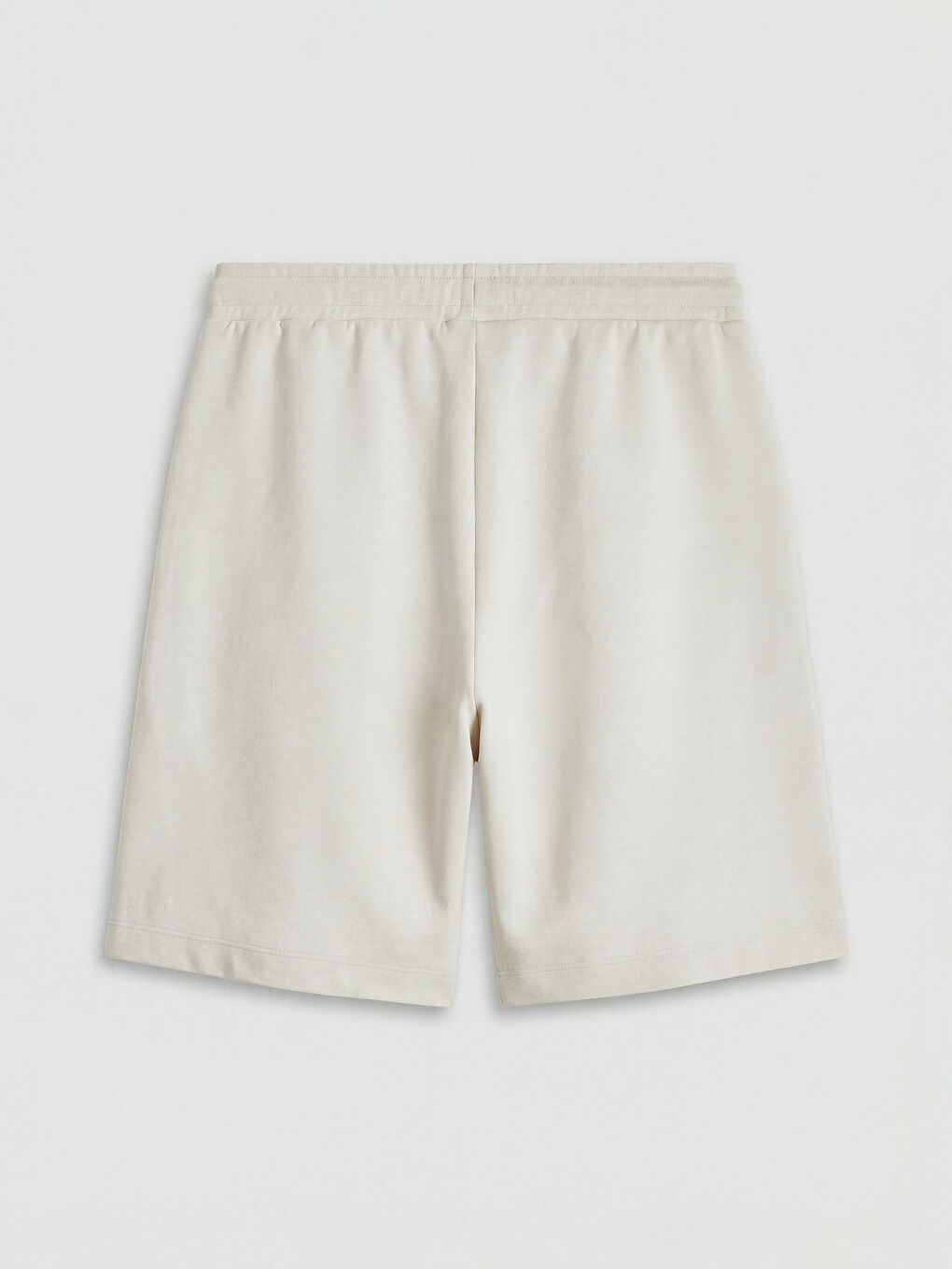 Gri Beli Lastikli Soft Touch Kadın Şort-5