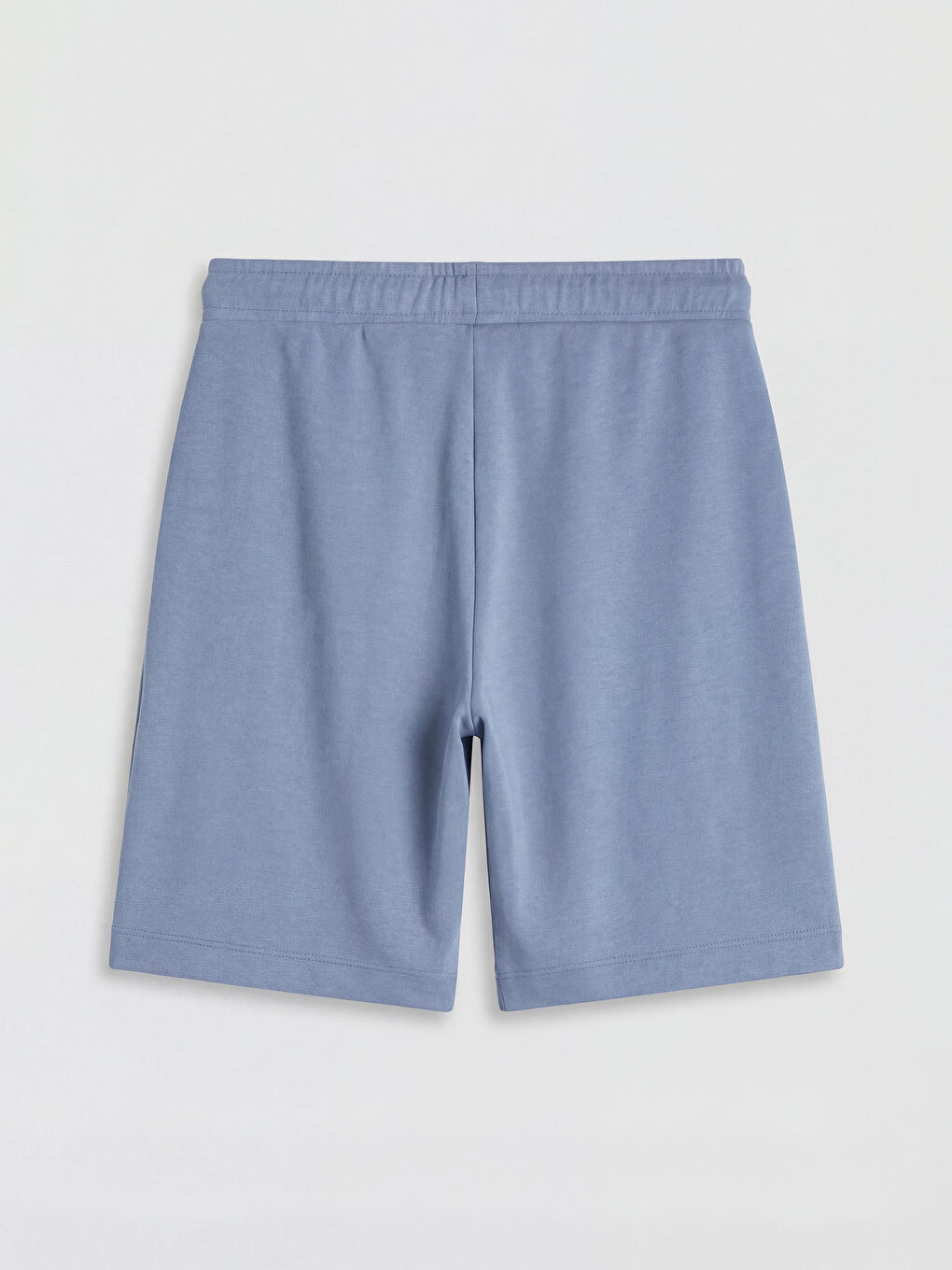 Mavi Beli Lastikli Soft Touch Kadın Şort-1