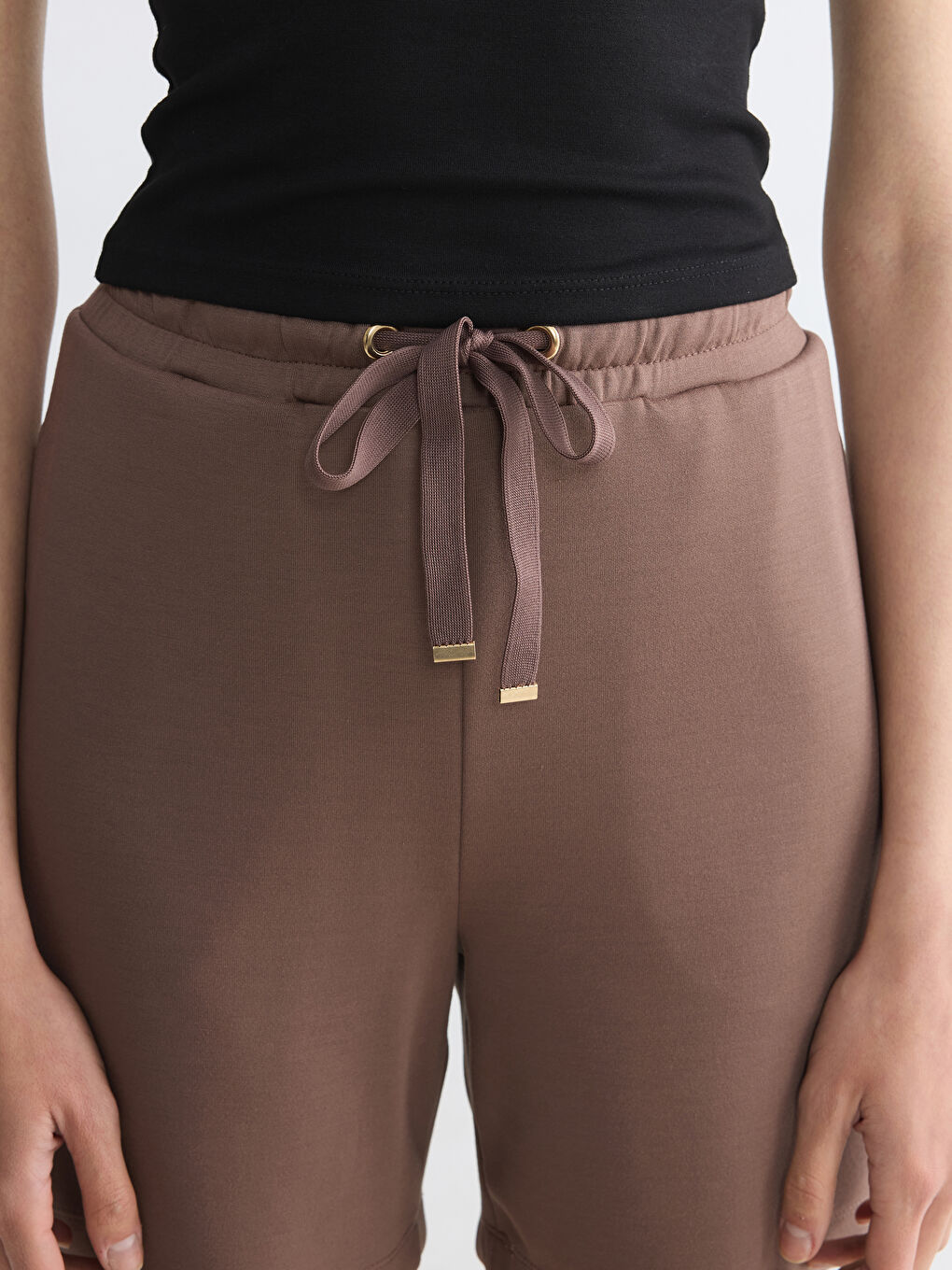 Elastic Waist Soft Touch Women's Shorts-2