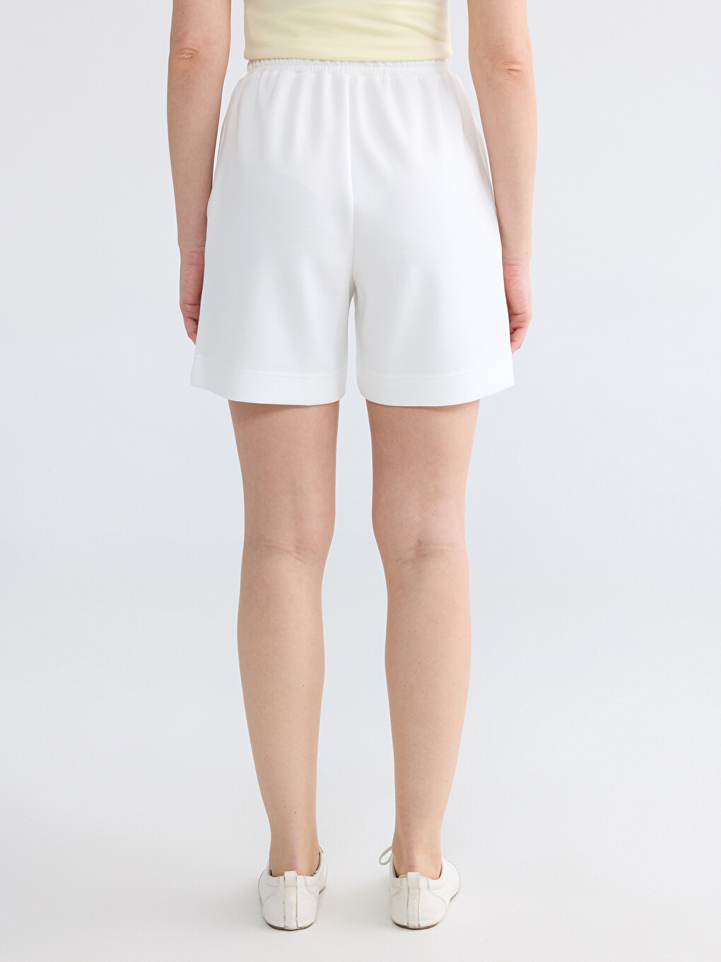 Elastic Waist Soft Touch Women's Shorts-3