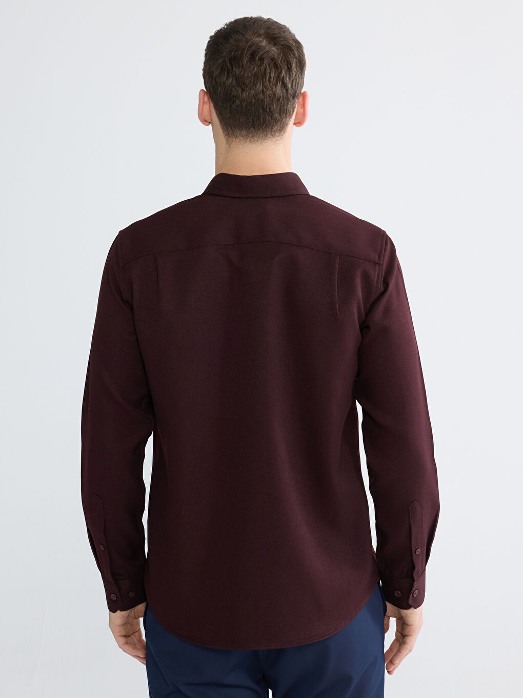 Men's Regular Fit Gabardine Shirt-3