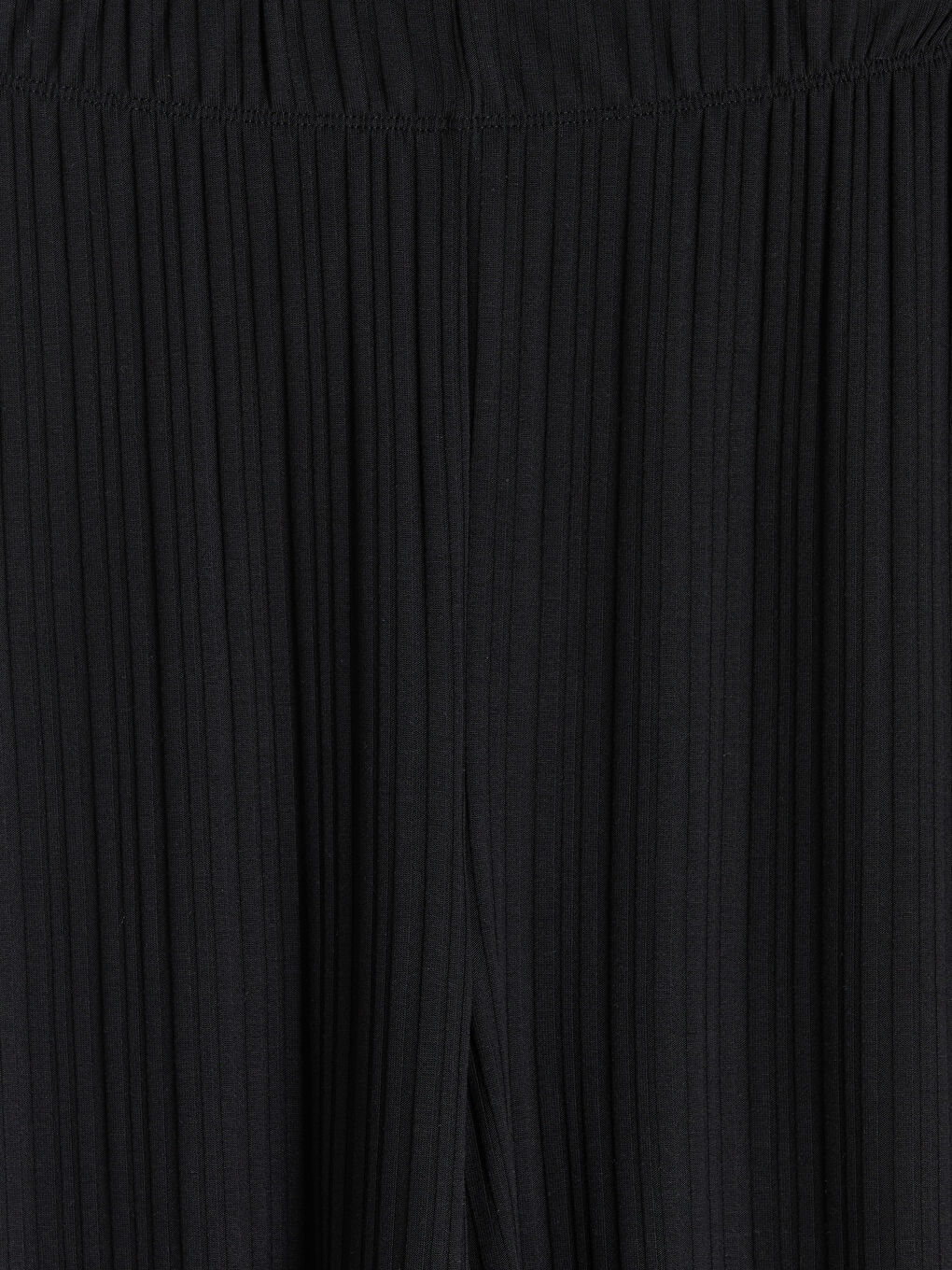 Siyah Beli Lastikli Kadın Kapri-2