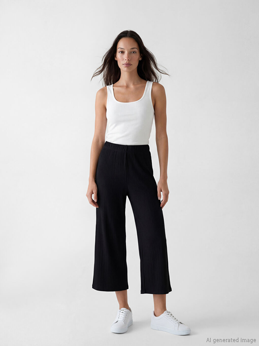 Elastic Waist Women's Capri-1