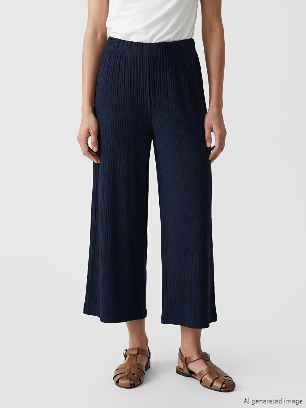 Elastic Waist Women's Capri-1
