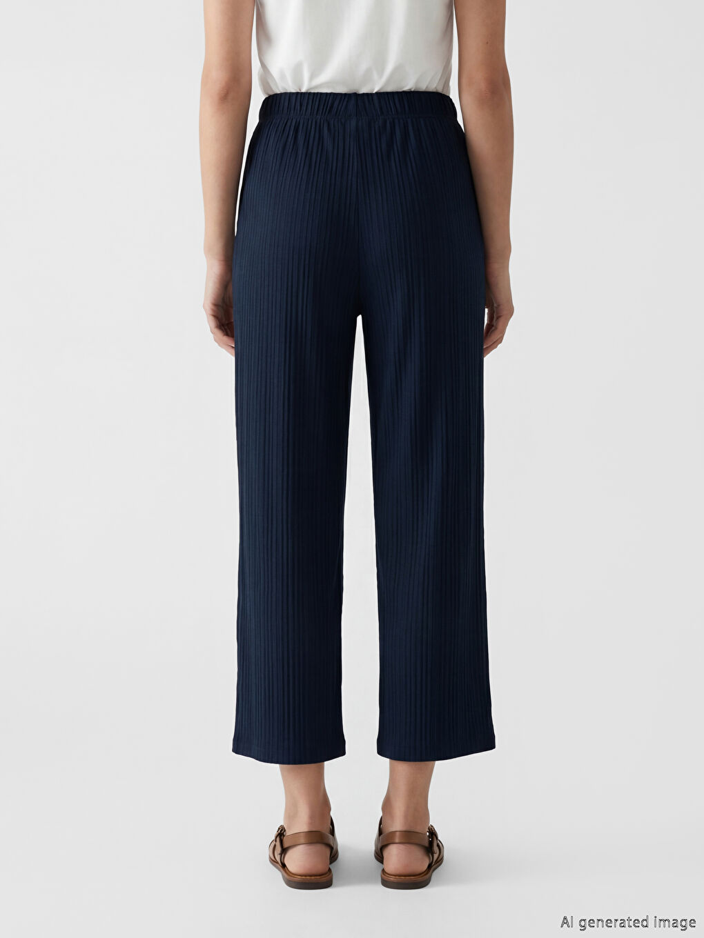 Elastic Waist Women's Capri-3