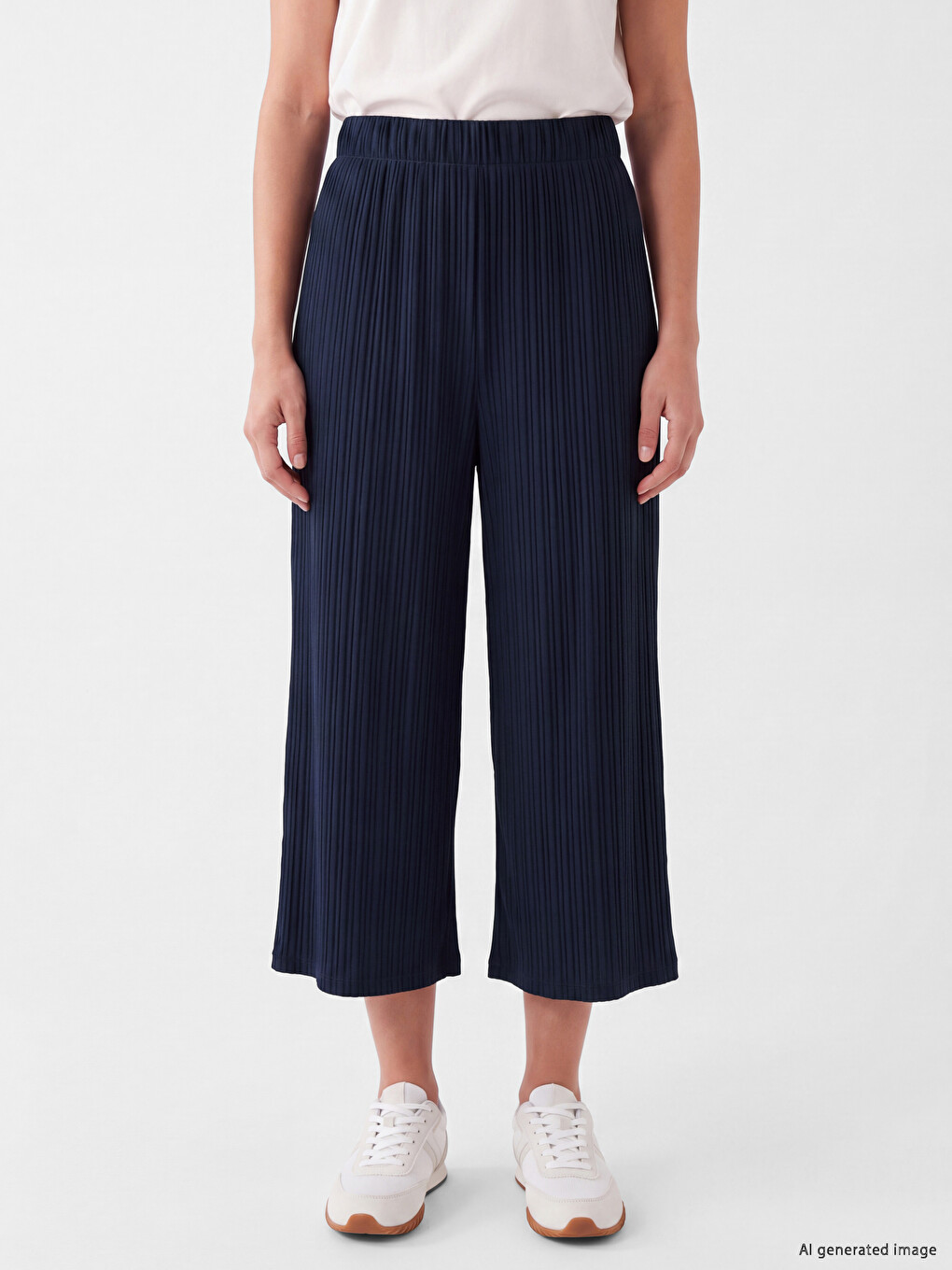 Elastic Waist Women's Capri-1
