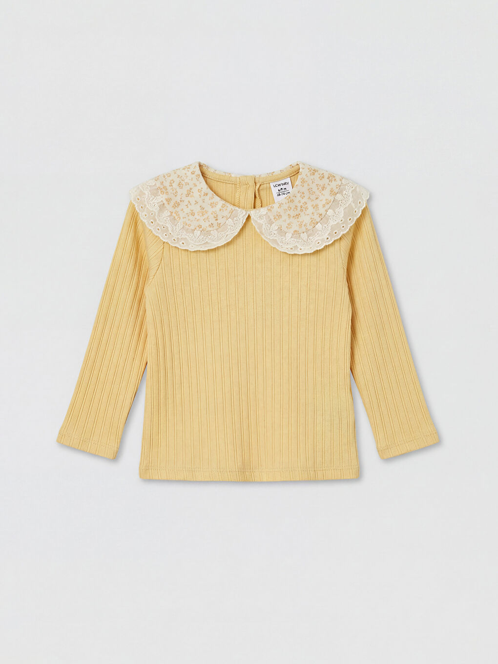 Sarı Çiçek Desenli Kız Çocuk Bluz ve Tayt	-1