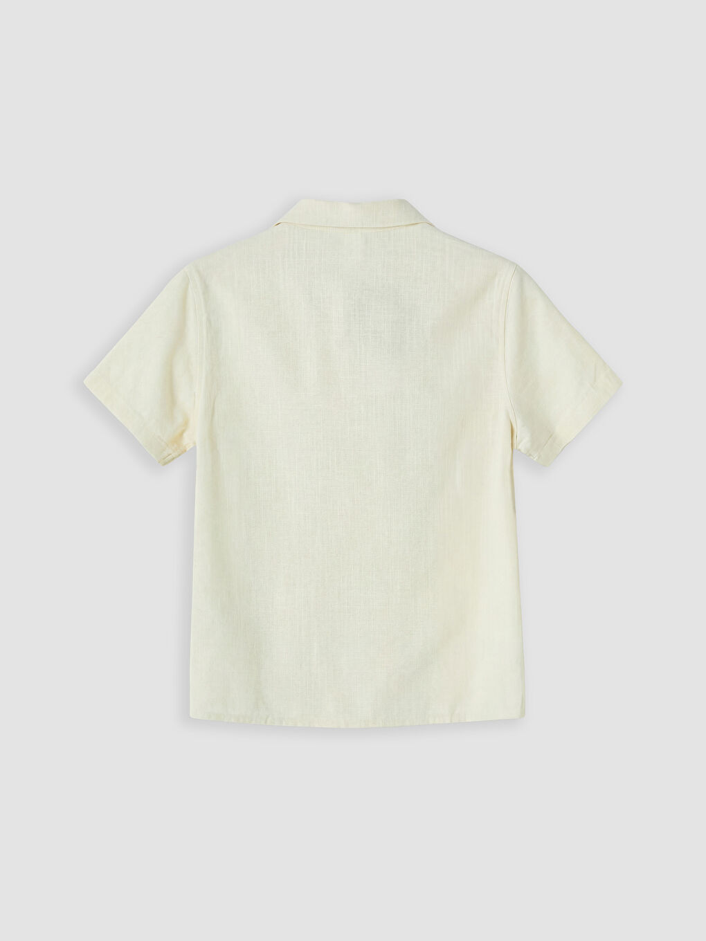 Bej Poplin Erkek Çocuk Gömlek-1