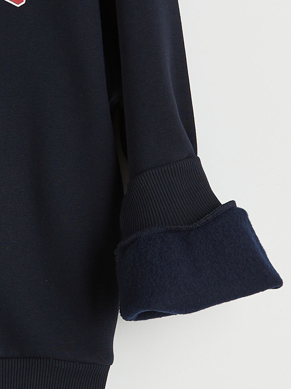 Lacivert Los Angeles Baskılı Kadın Kalın Sweatshirt-1