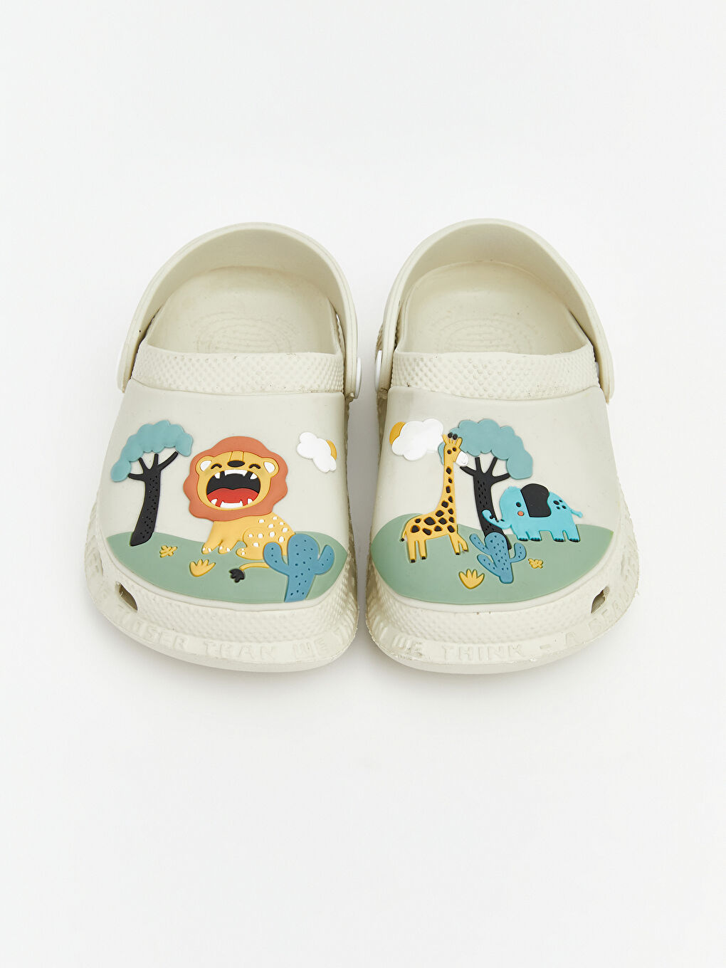 Bej Hayvan Baskılı Erkek Bebek Sandalet-2